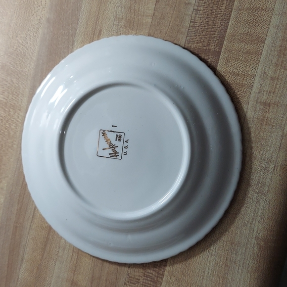 Winter Scene Bread & Butter Plates made by Harkerware with Currier and Ives - Picture 3 of 10